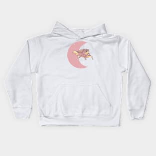 Sea Turtle Crescent - Rose Kids Hoodie